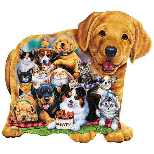 🔥LAST DAY 80% OFF-Dogs and Cats Jigsaw Puzzle