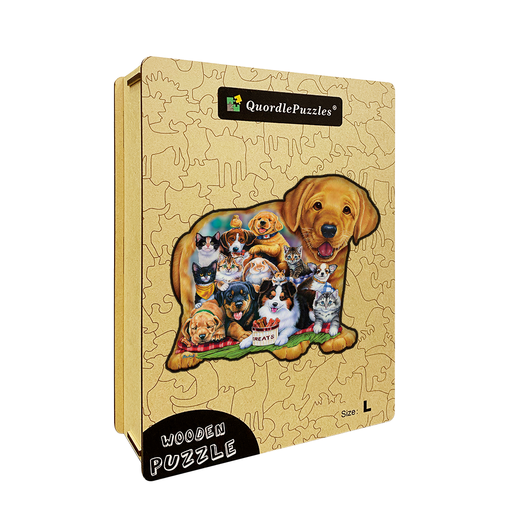 🔥LAST DAY 80% OFF-Dogs and Cats Jigsaw Puzzle