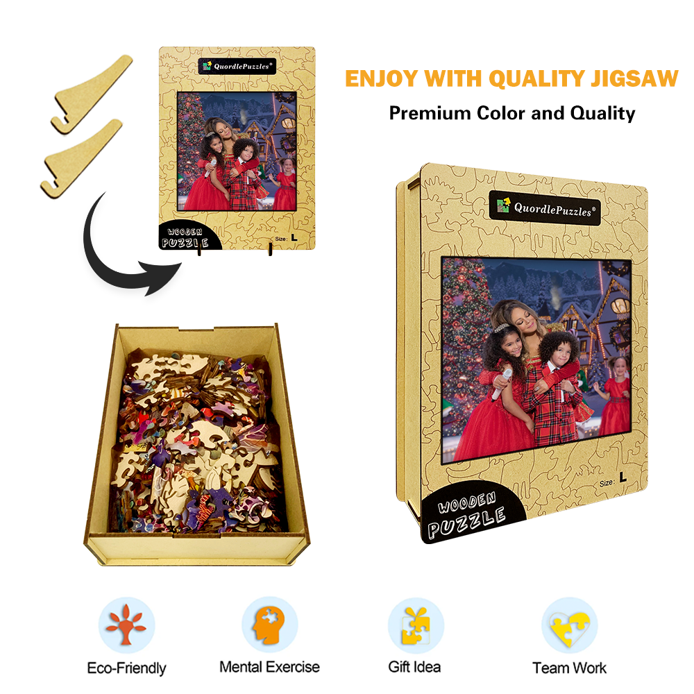 Personalized Photo Happy Family Wooden Puzzles