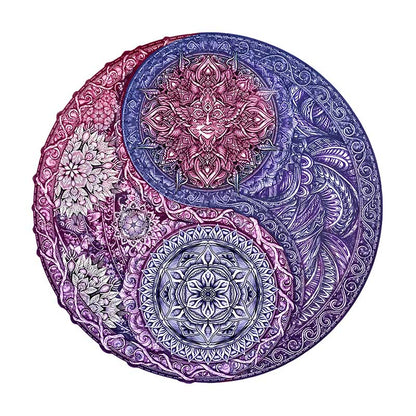 Mandala Flower Wooden Jigsaw Puzzle