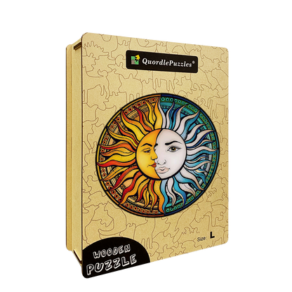 Moon and Sun Wooden Jigsaw Puzzle