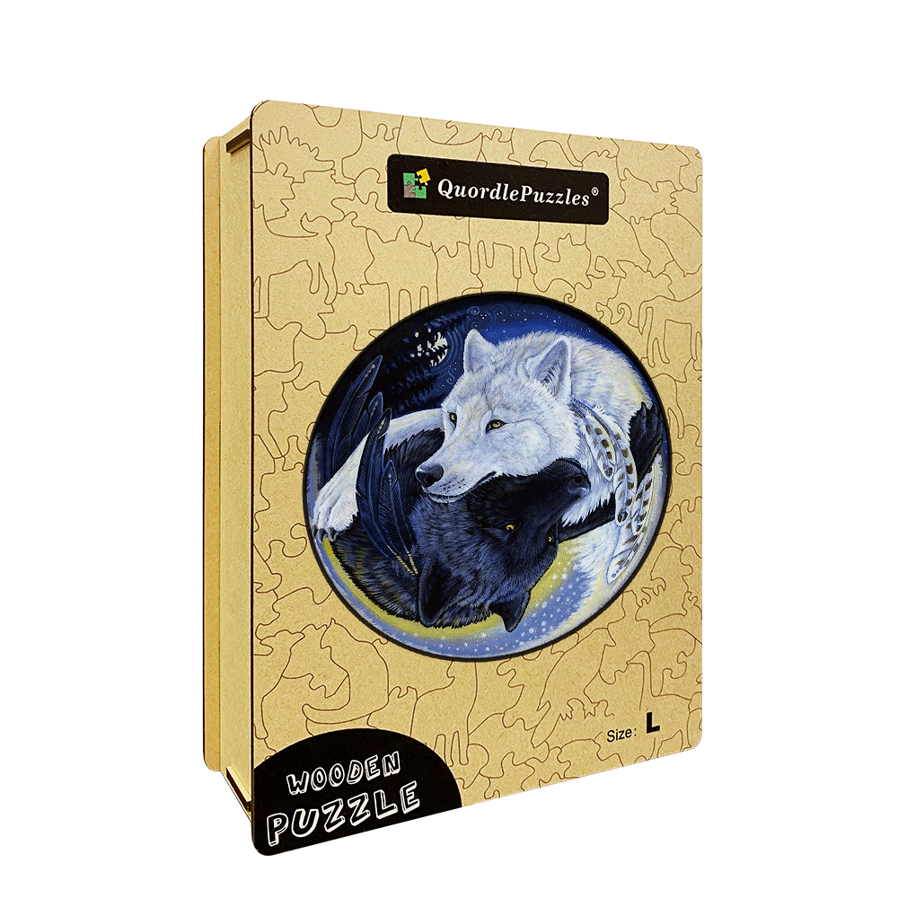 🔥Last Day 80% OFF-Black and White Wolf Puzzle