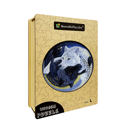 🔥Last Day 80% OFF-Black and White Wolf Puzzle