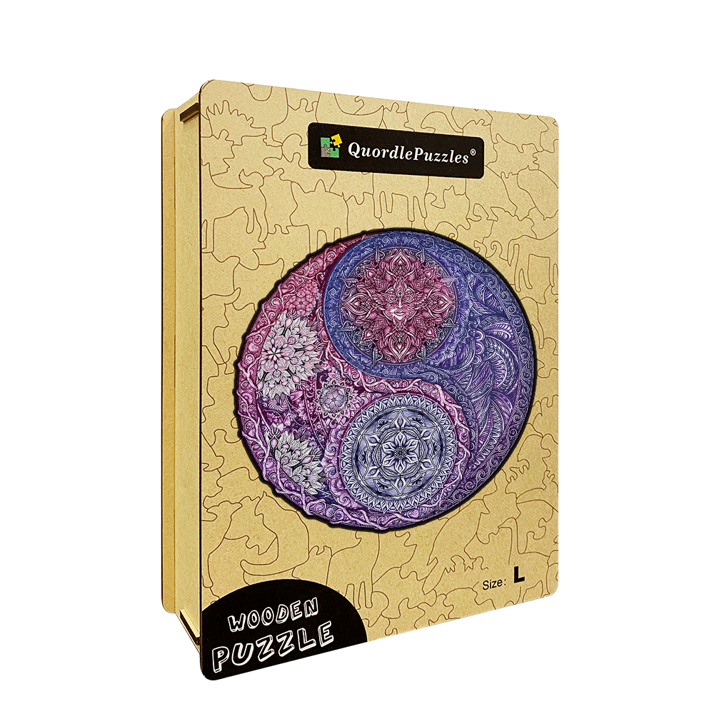 Mandala Flower Wooden Jigsaw Puzzle