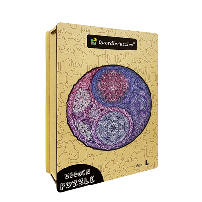 Mandala Flower Wooden Jigsaw Puzzle