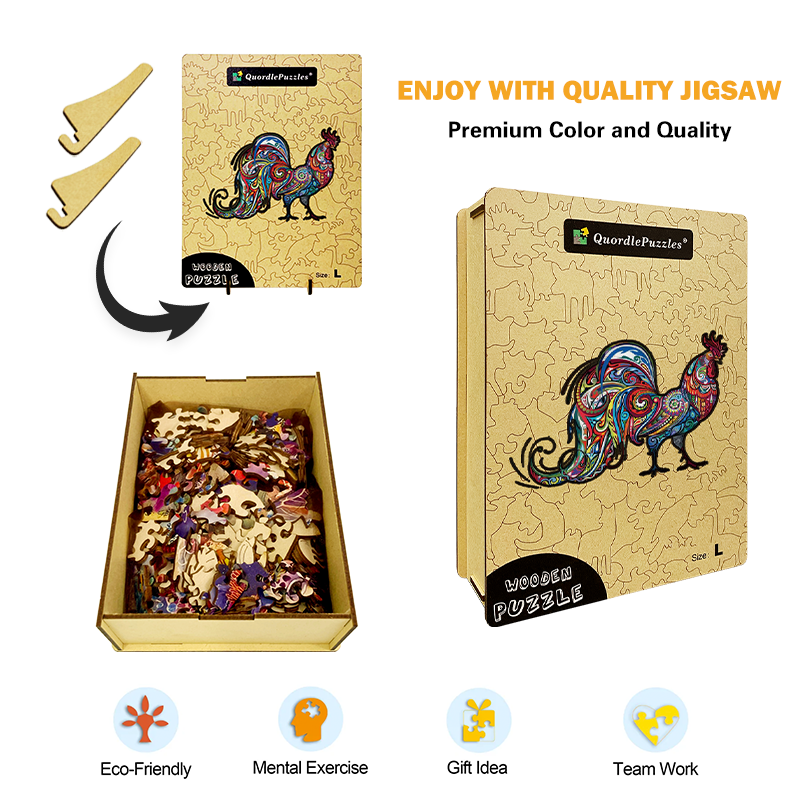 🔥LAST DAY 80% OFF-Colorful Rooster Jigsaw Puzzle